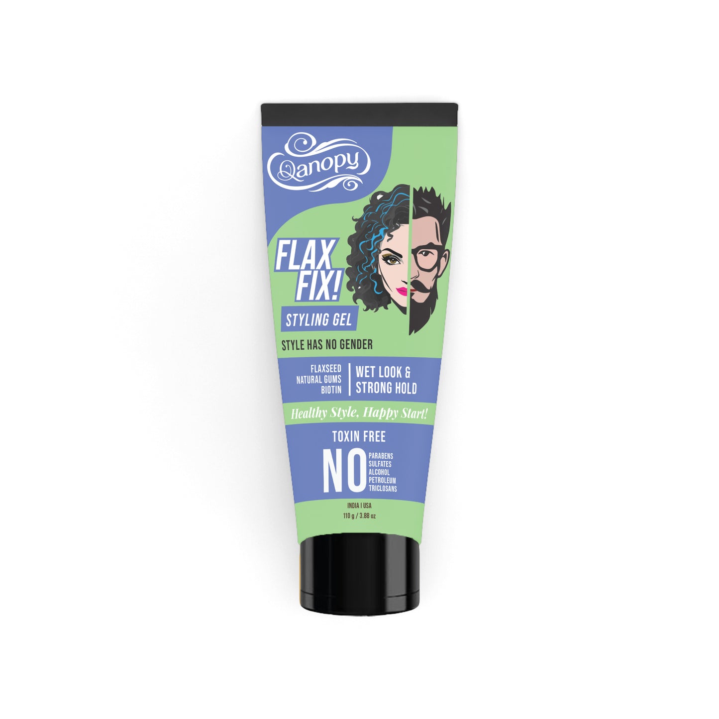 Qanopy Falx Fix! Styling Gel, Naturally 110 G