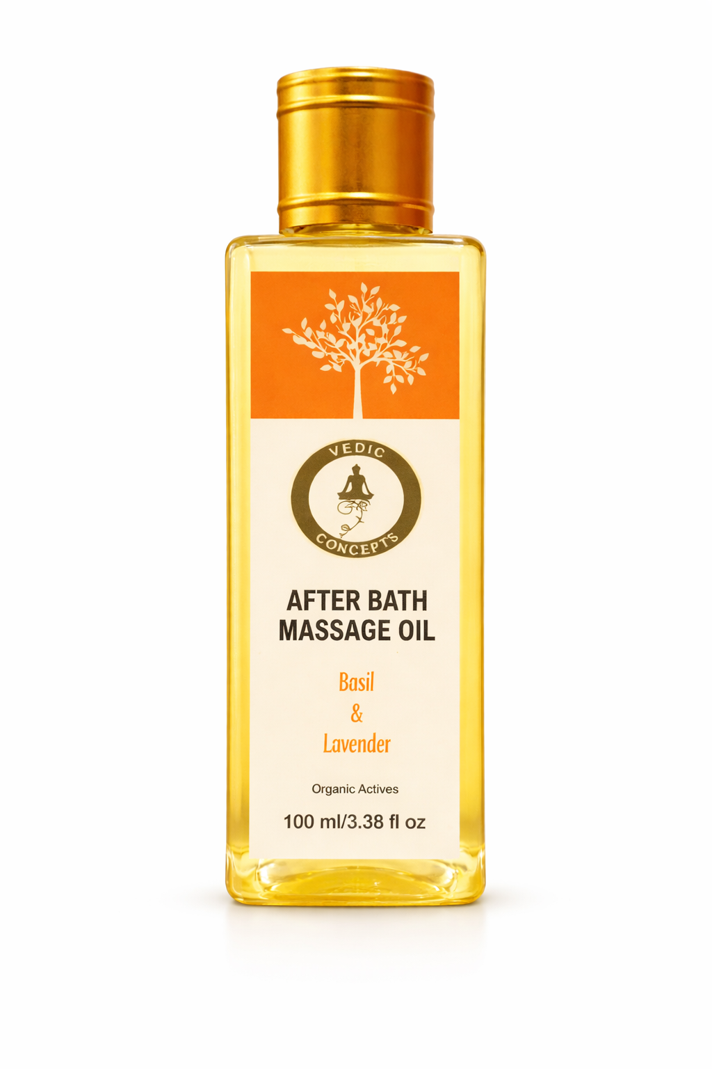 Vedic Concepts After Bath Massage Oil - Basil & Lavender 100 ml