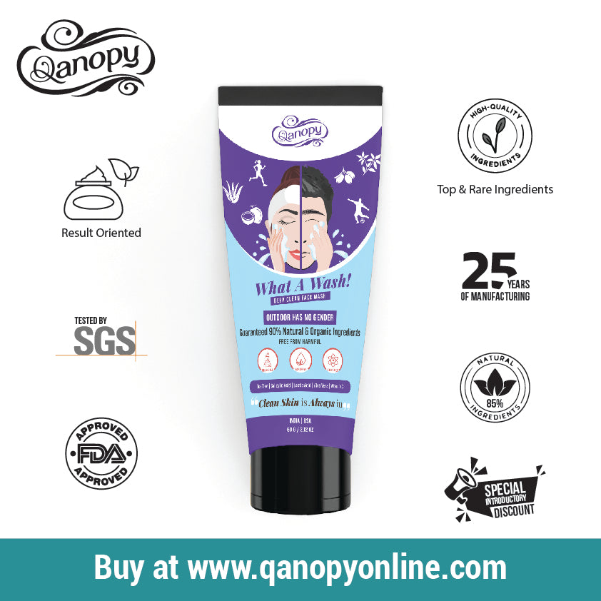 Qanopy What A Wash! - Deep Cleansing Face Wash 60 g