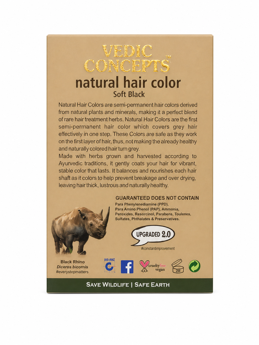 Vedic Concepts Natural Hair Color - Soft Black