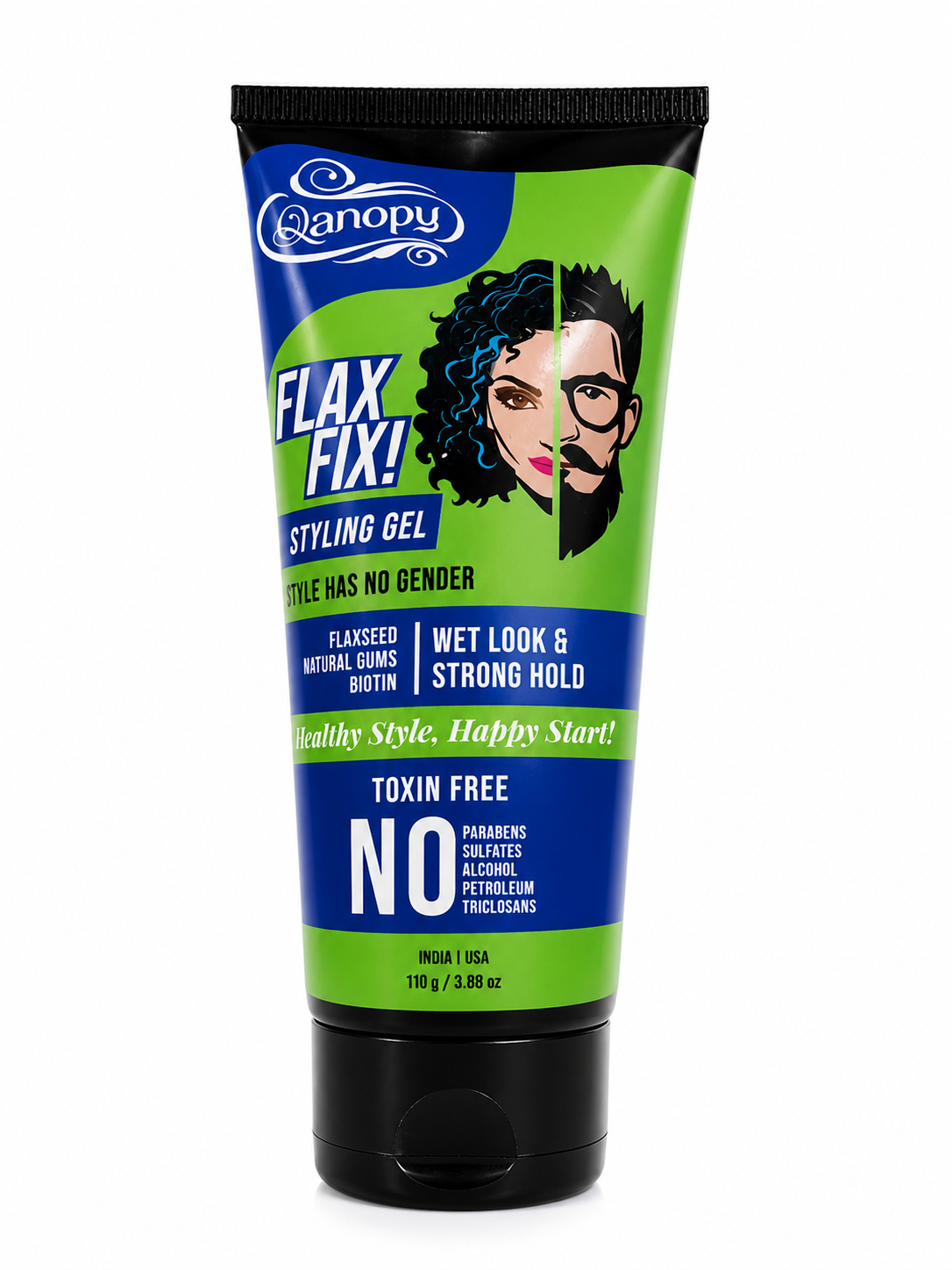 Qanopy Falx Fix! Styling Gel, Naturally 110 G