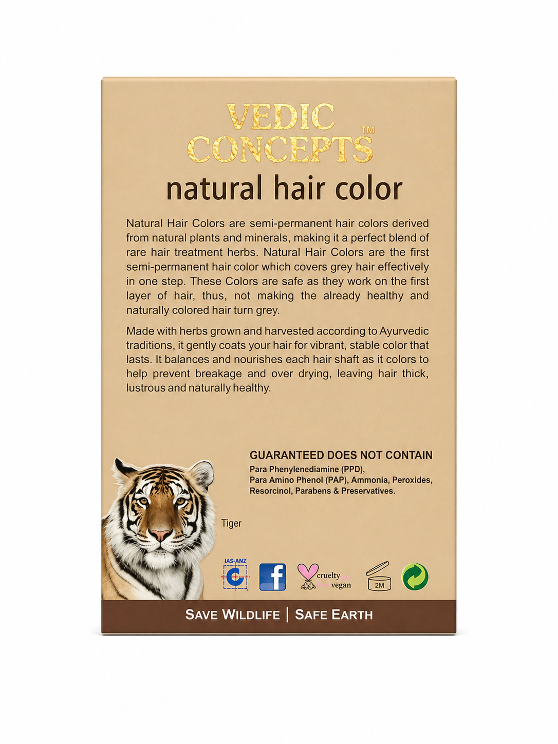 Vedic Concepts Natural Hair Color-Brown
