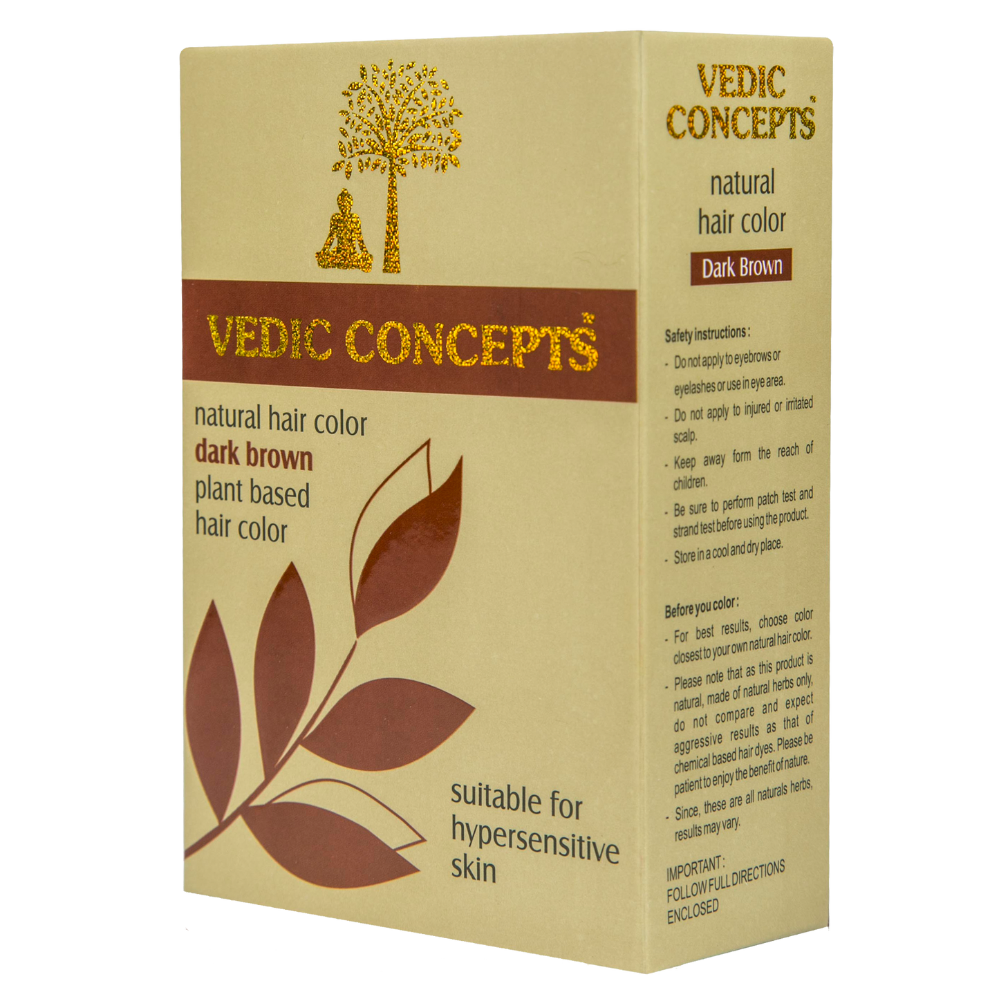 Vedic Concepts Natural Hair Color-Dark Brown